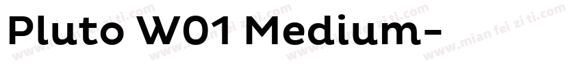 Pluto W01 Medium字体转换